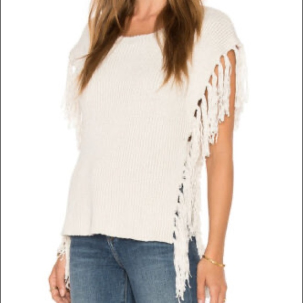 Cupcakes and cashmere top/vest with tassels